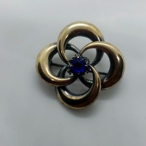 Vintage SS/14k Brooch